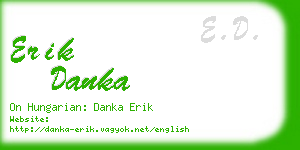 erik danka business card